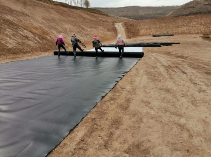 Lengte Klantvereiste HDPE-geomembraan waterdicht voor vishouderij 9