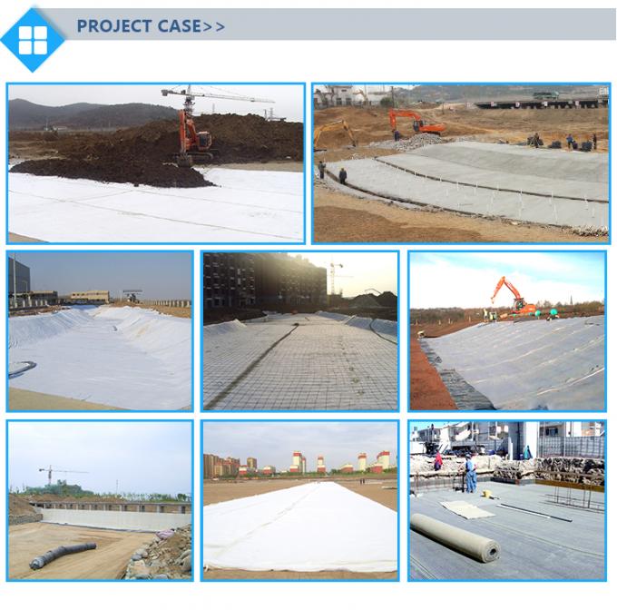 GCL15mm 180g Niet-geweven 11000g Bentoniet Granula 125g Geweven Stof Geosynthetische klei Liner voor waterdichtheid 12