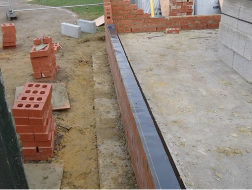 Zwart geïmprimeerd polyethyleen vochtbestendige cursus voor muur hotelbouw waterdicht 6