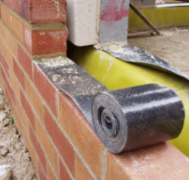 Zwart geïmprimeerd polyethyleen vochtbestendige cursus voor muur hotelbouw waterdicht 7